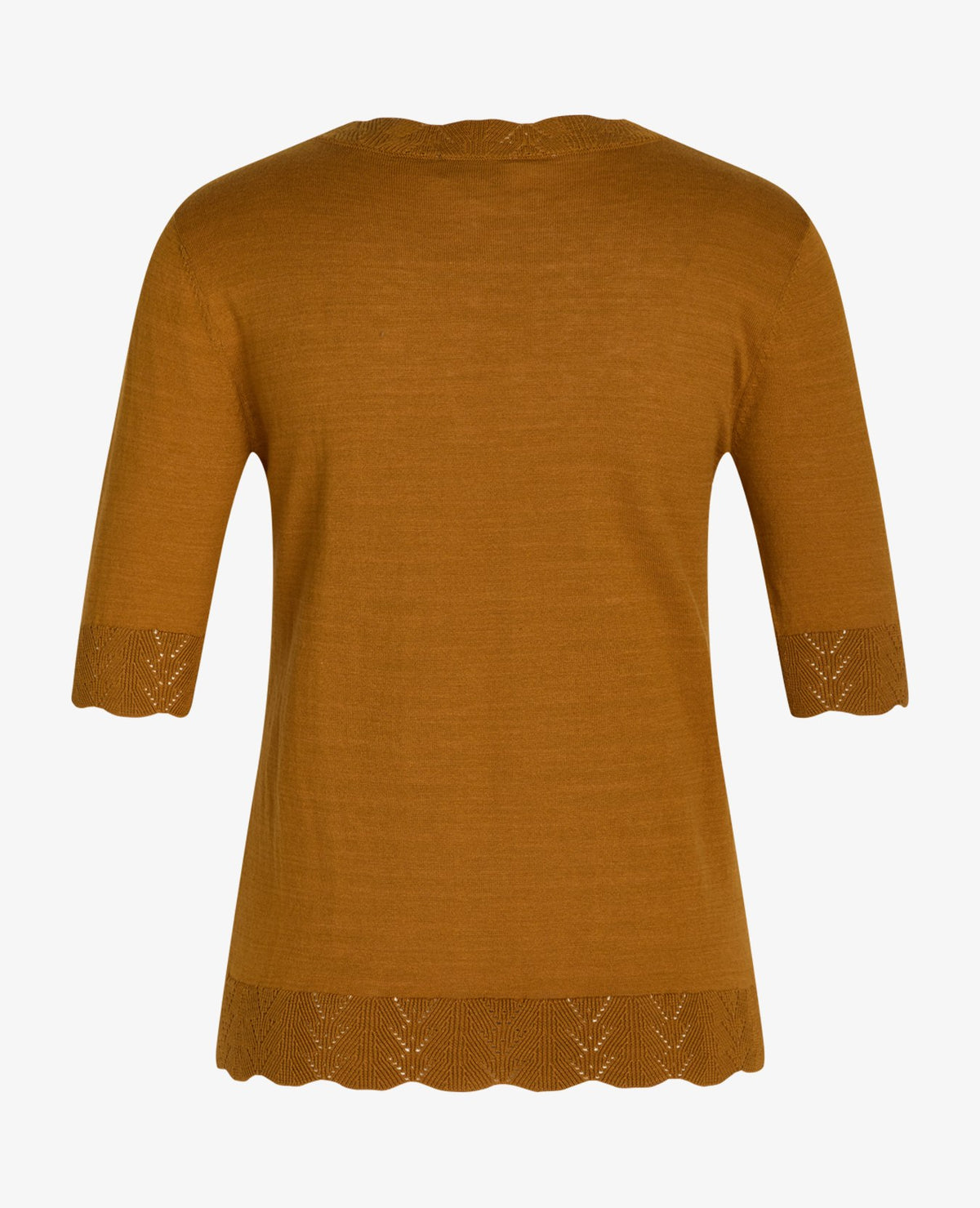 LOUISANN KORTÆRMET PULLOVER MED HULMØNSTER Noa Noa Strik