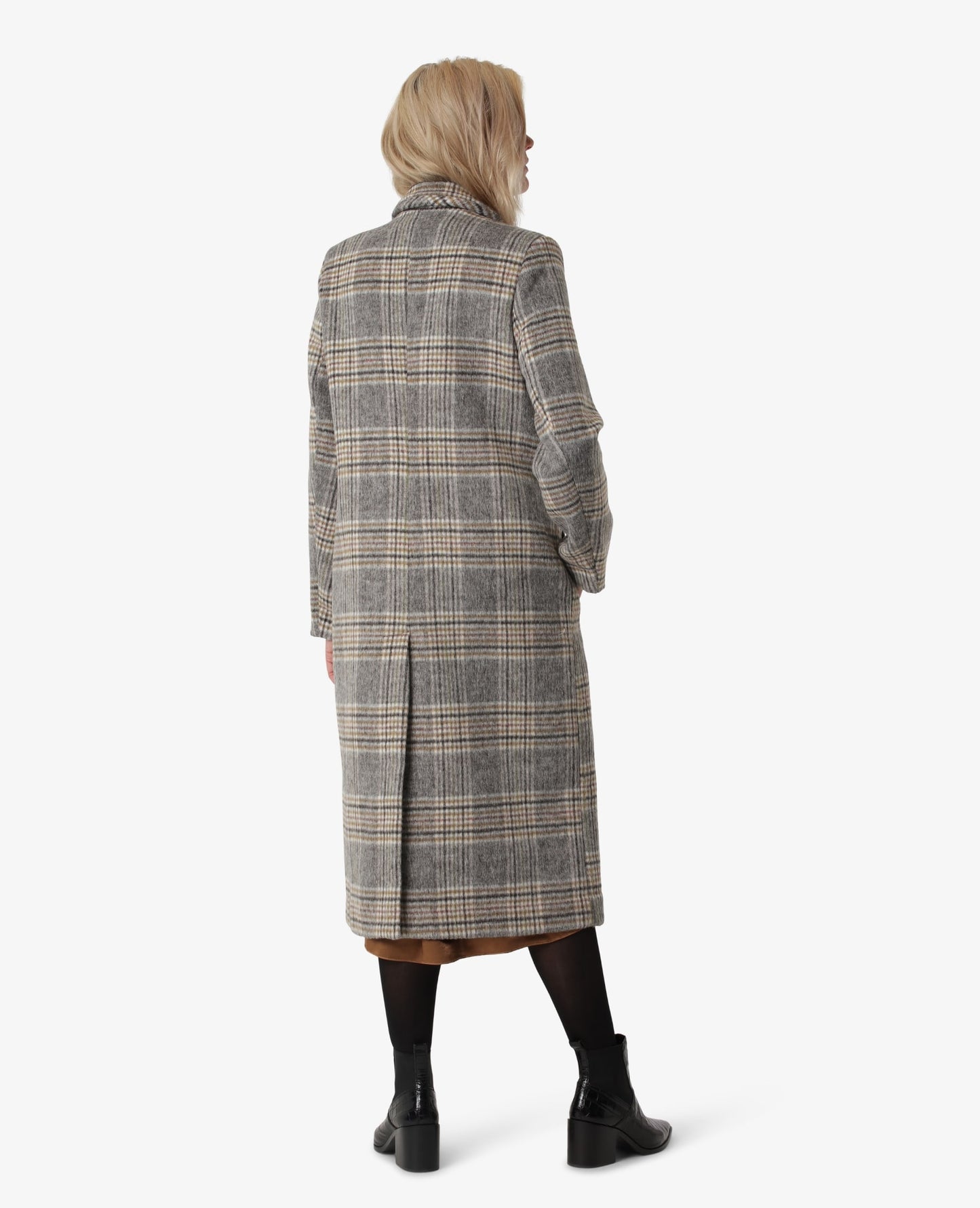 CHECKED WOOL HEAVY OUTERWEAR