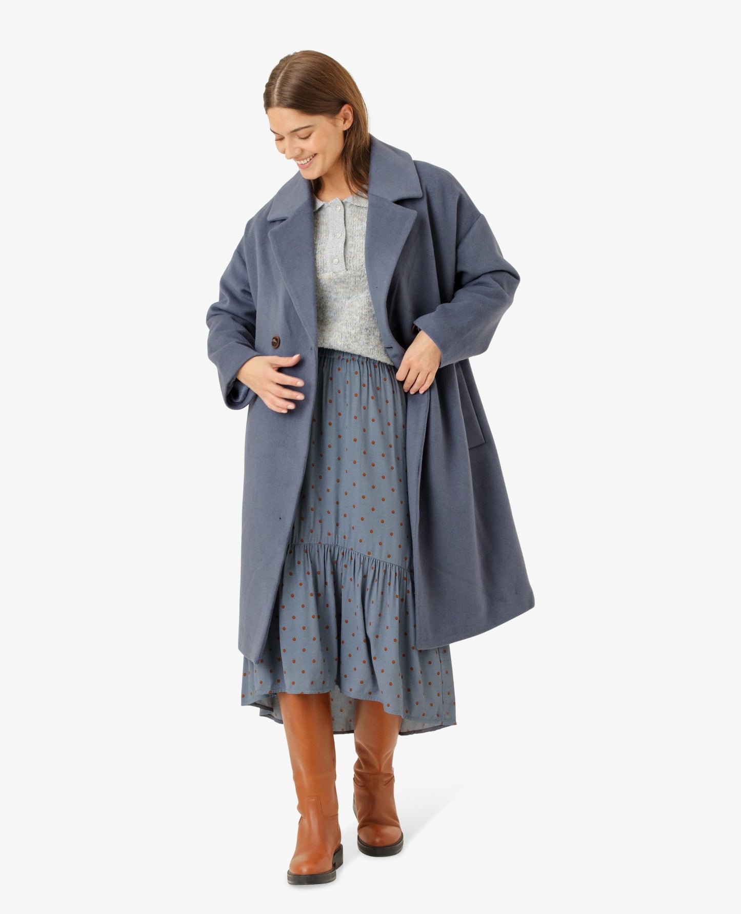 CECILIANN WOOL MIX COAT