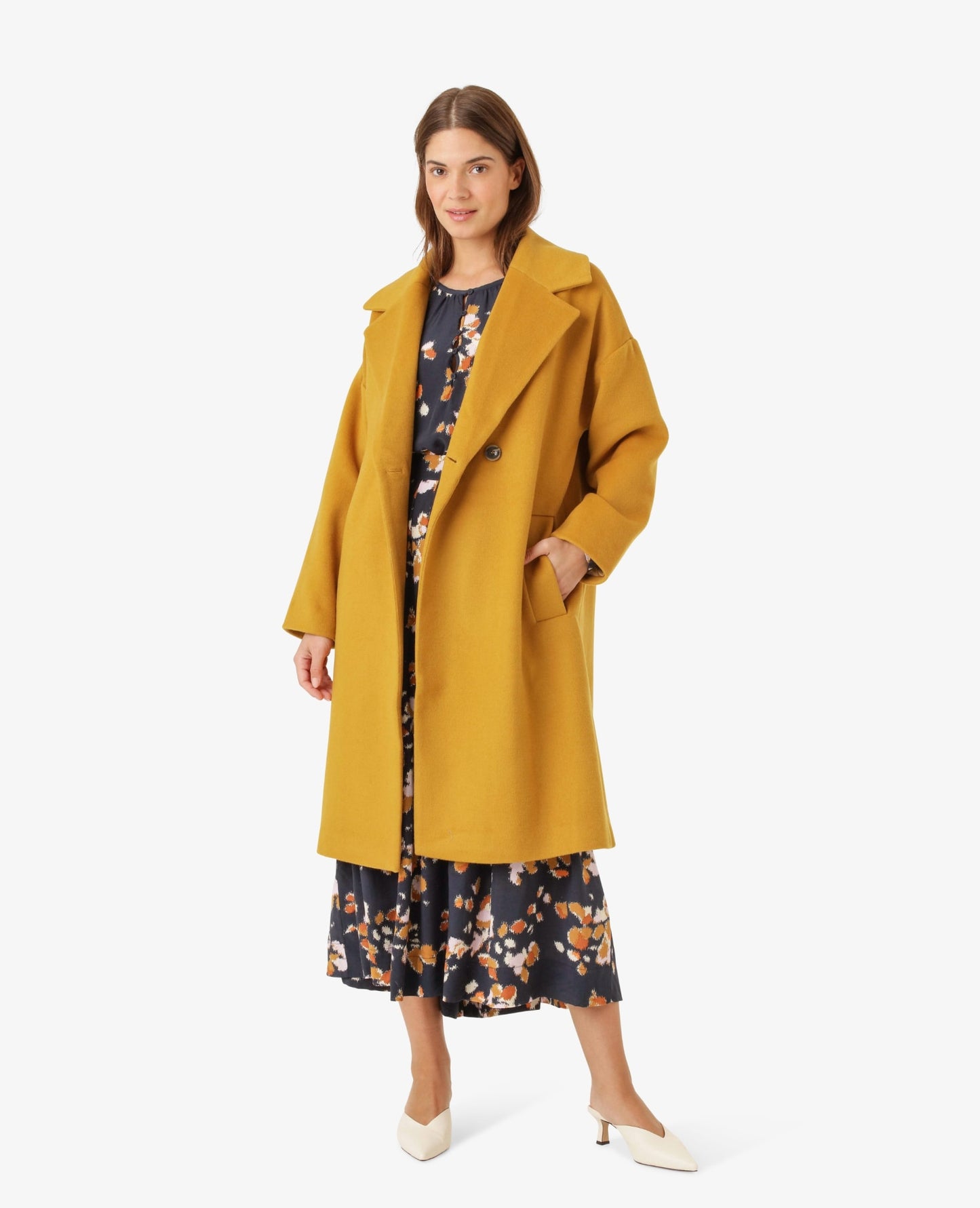 CECILIANN WOOL MIX COAT