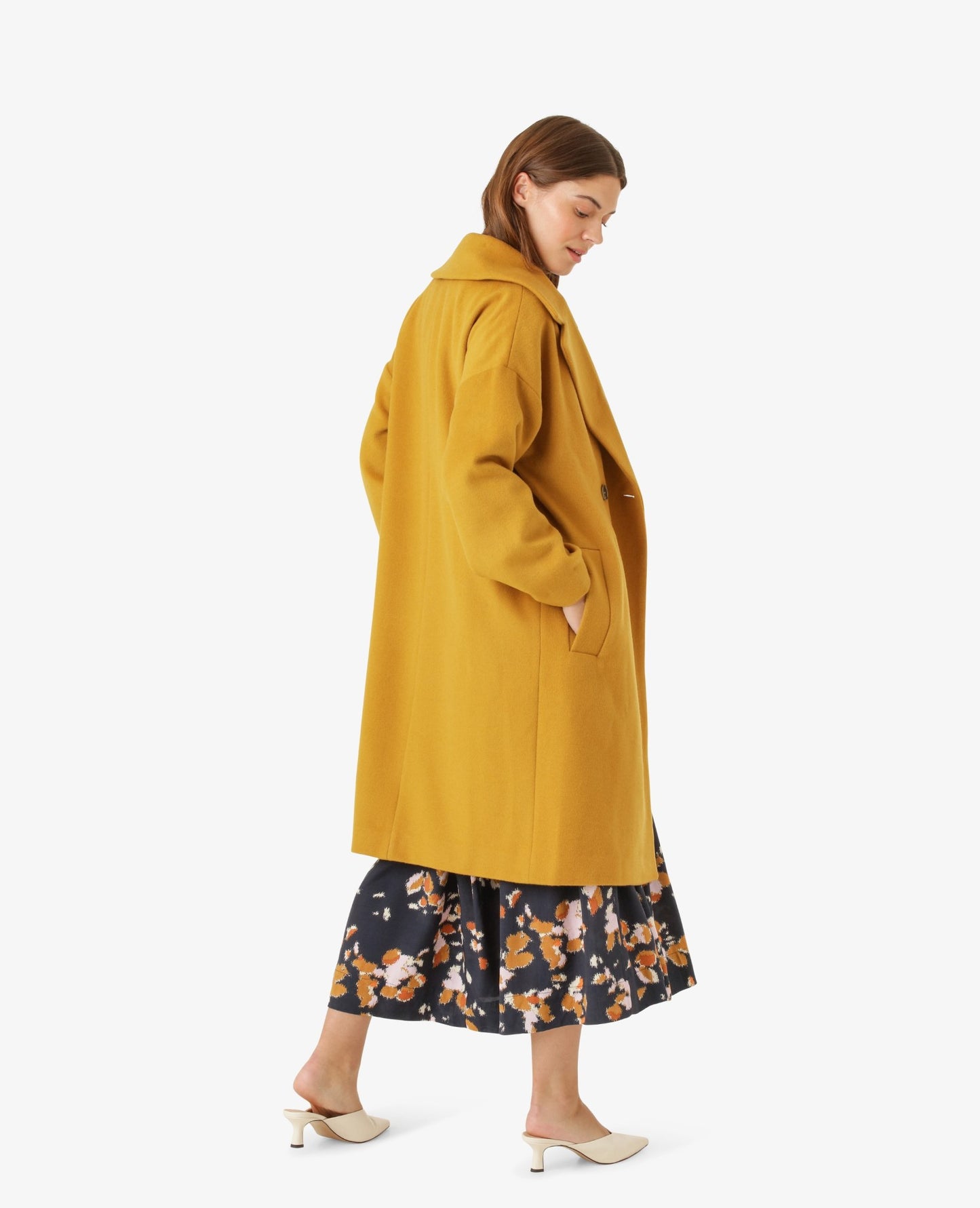 CECILIANN WOOL MIX COAT