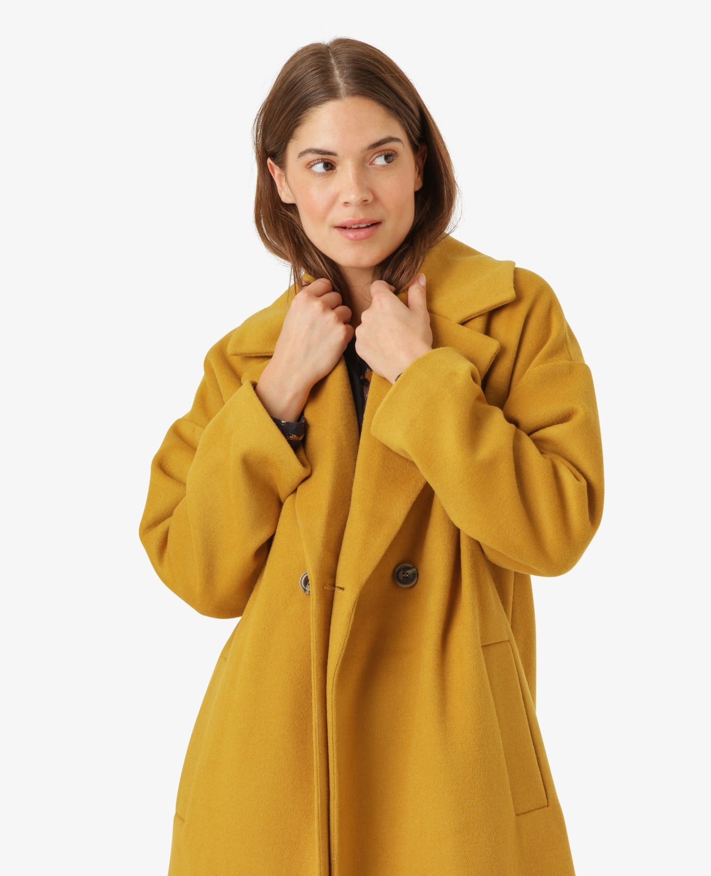 CECILIANN WOOL MIX COAT