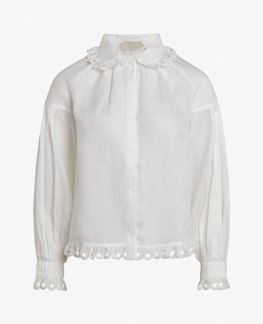 OTN ORGANIC LINEN DECO BLOUSE