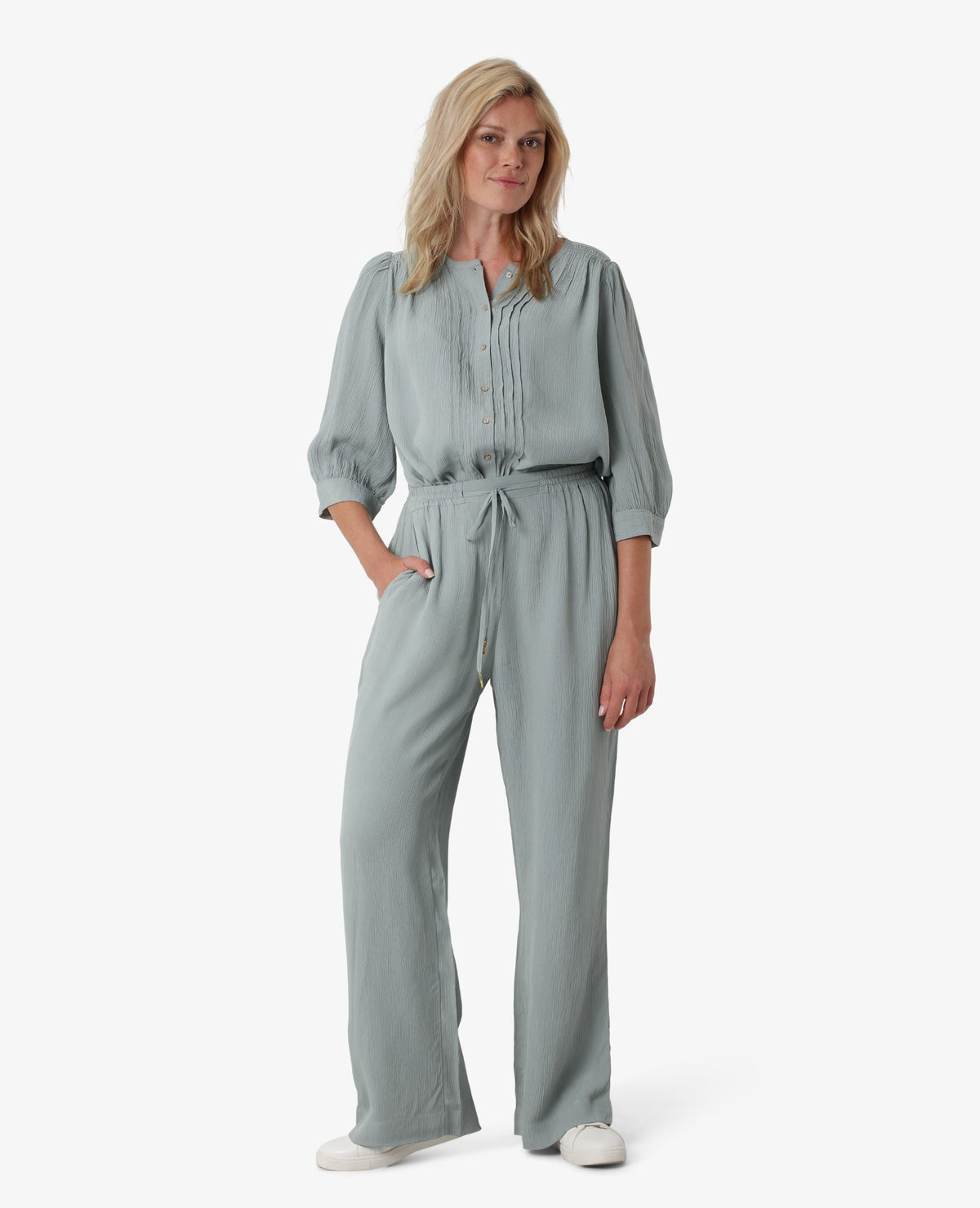 LIGHT VISCOSE STRUCTURE TROUSERS Noa Noa Bukser