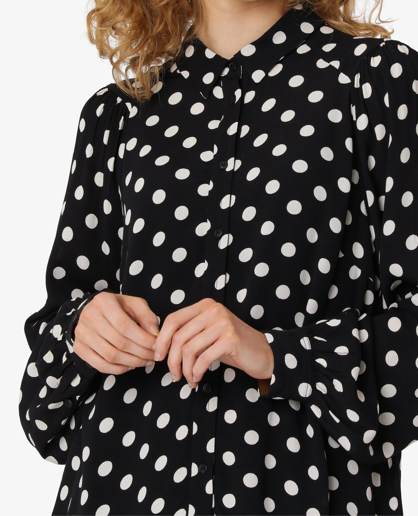 DOTTED MOSS BLOUSE