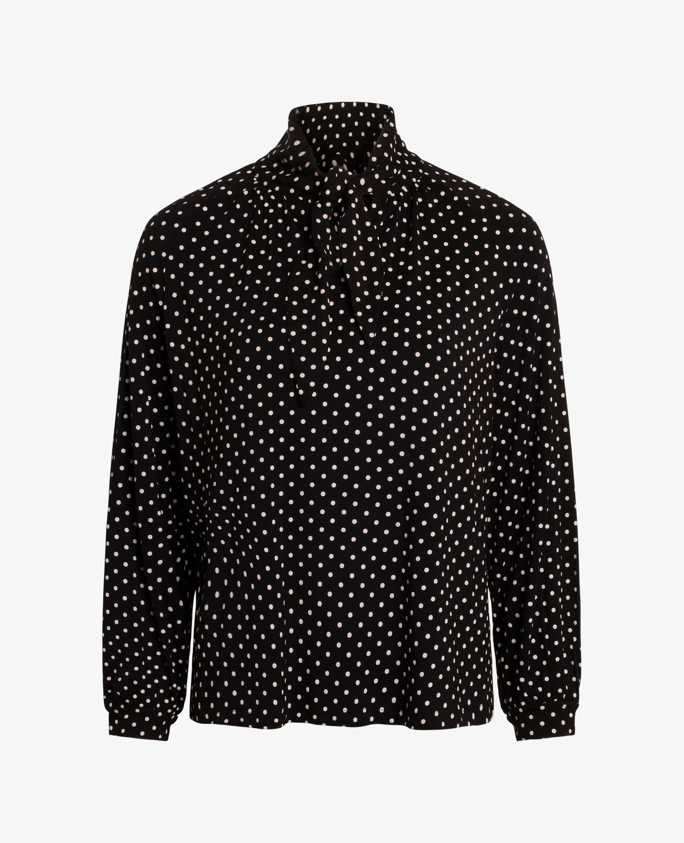 DOTTED JERSEY BLOUSE