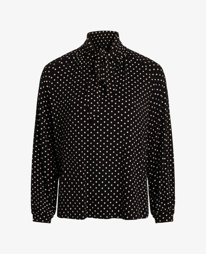 DOTTED JERSEY BLOUSE