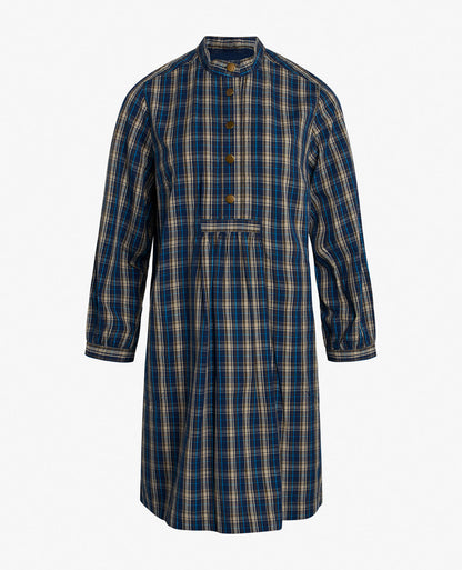 ORGANIC BLUE CHECK DRESS