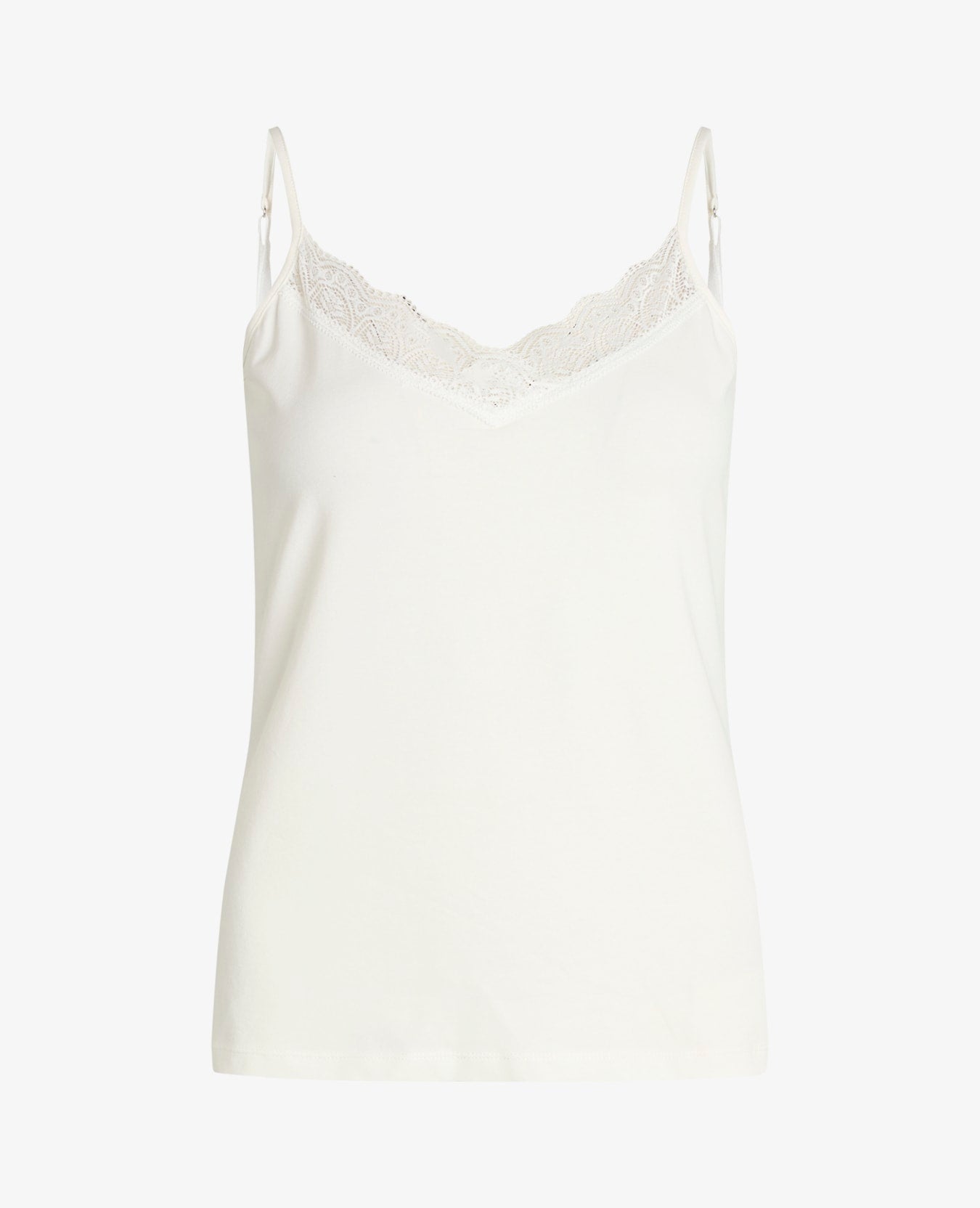 ALMANN BASIC JERSEY TOP WITH LACE