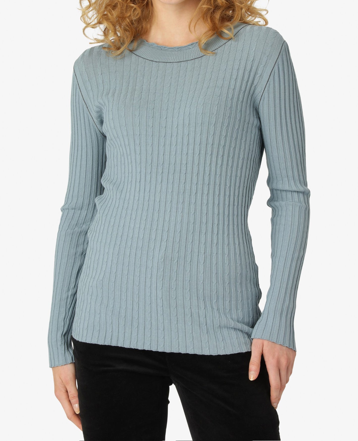 VISCOSE KNIT PULLOVER