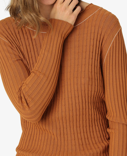 VISCOSE KNIT PULLOVER