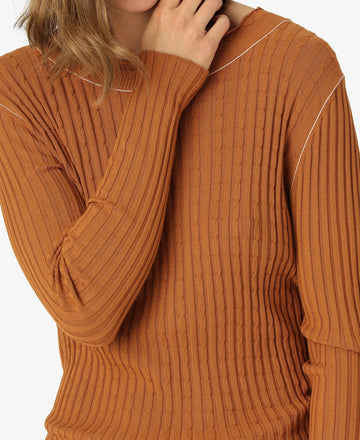 VISCOSE KNIT PULLOVER