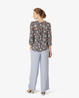 FLORAL MOSS BLOUSE