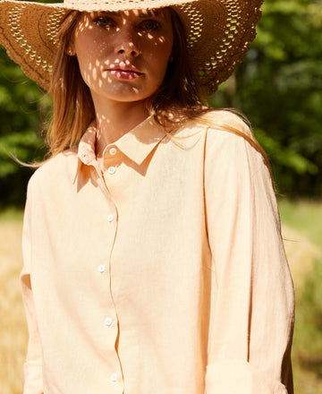 SHEER LINEN SHIRT