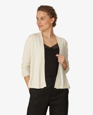 ESSENTIAL COTTON MELANGE CARDIGAN