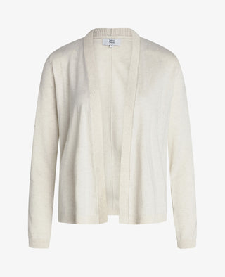 ESSENTIAL COTTON MELANGE CARDIGAN