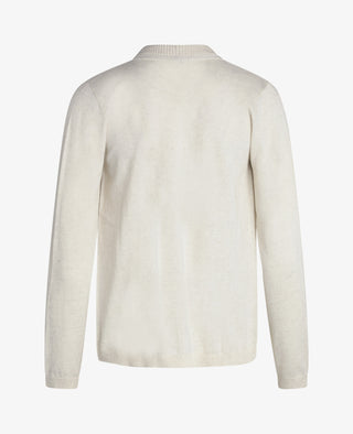ESSENTIAL COTTON MELANGE CARDIGAN