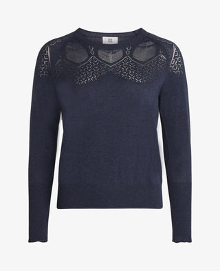 ESSENTIAL COTTON MELANGE PULLOVER