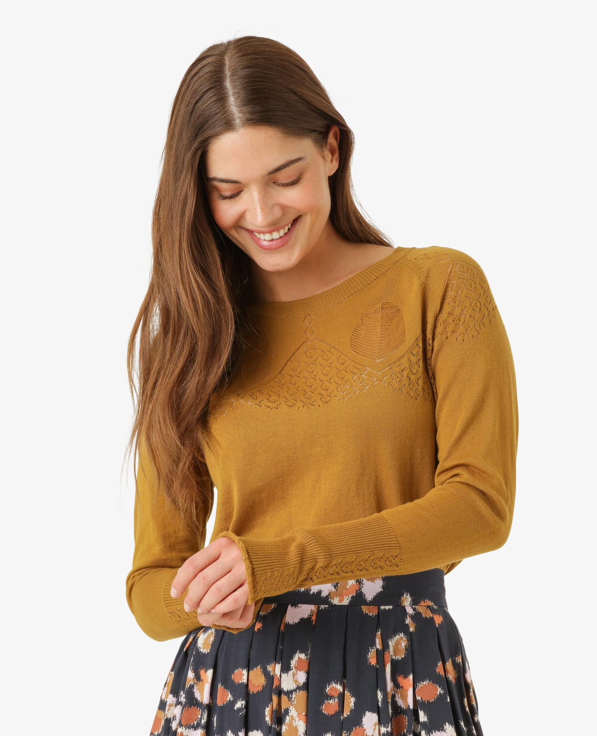 LOUISANN STRIKBLUSE MED HULMØNSTER Noa Noa Strik