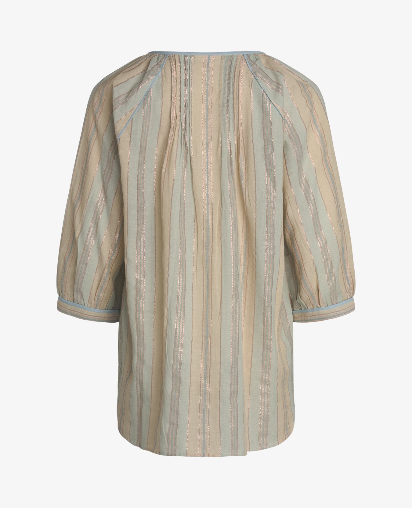 SHIMMER COTTON STRIPE TUNIC