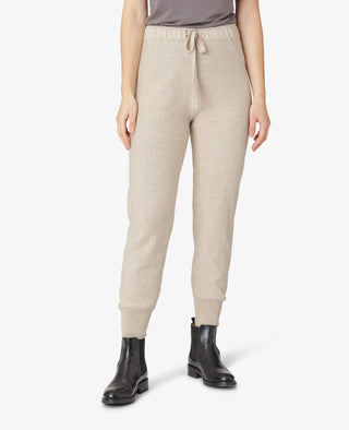 COTTON CASHMERE KNIT TROUSERS