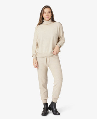 COTTON CASHMERE KNIT TROUSERS