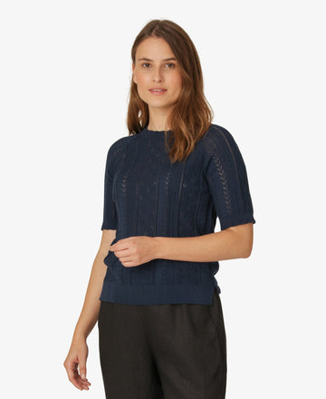 ORGANIC COTTON KNIT PULLOVER