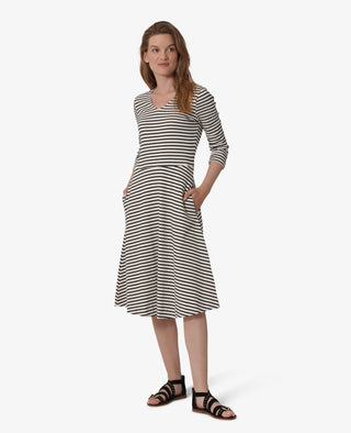 STRIPED JERSEY DRESS