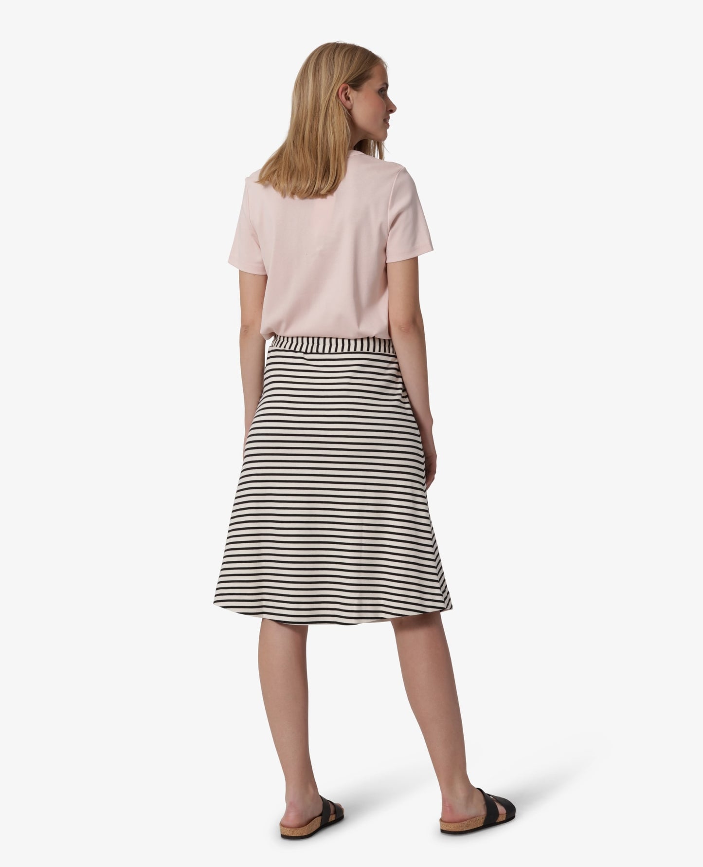 STRIPED JERSEY SKIRT