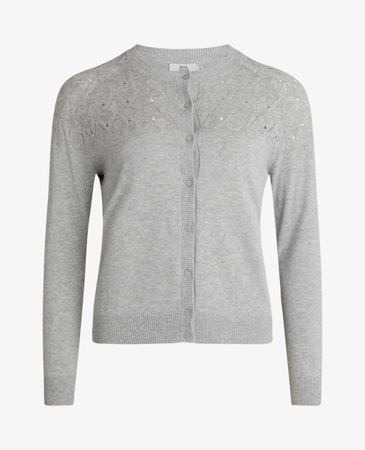 CLARANN ORGANIC COTTON KNIT CARDIGAN