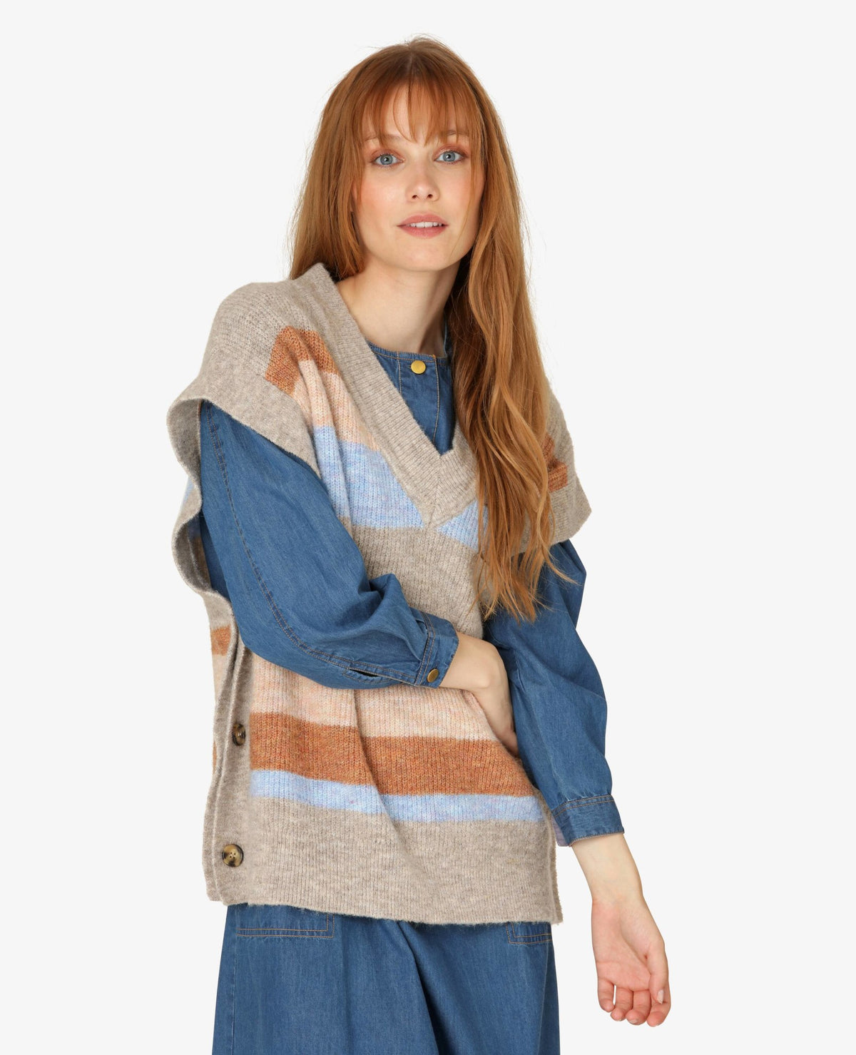 VIVIANNN STRIBET VEST Noa Noa Veste