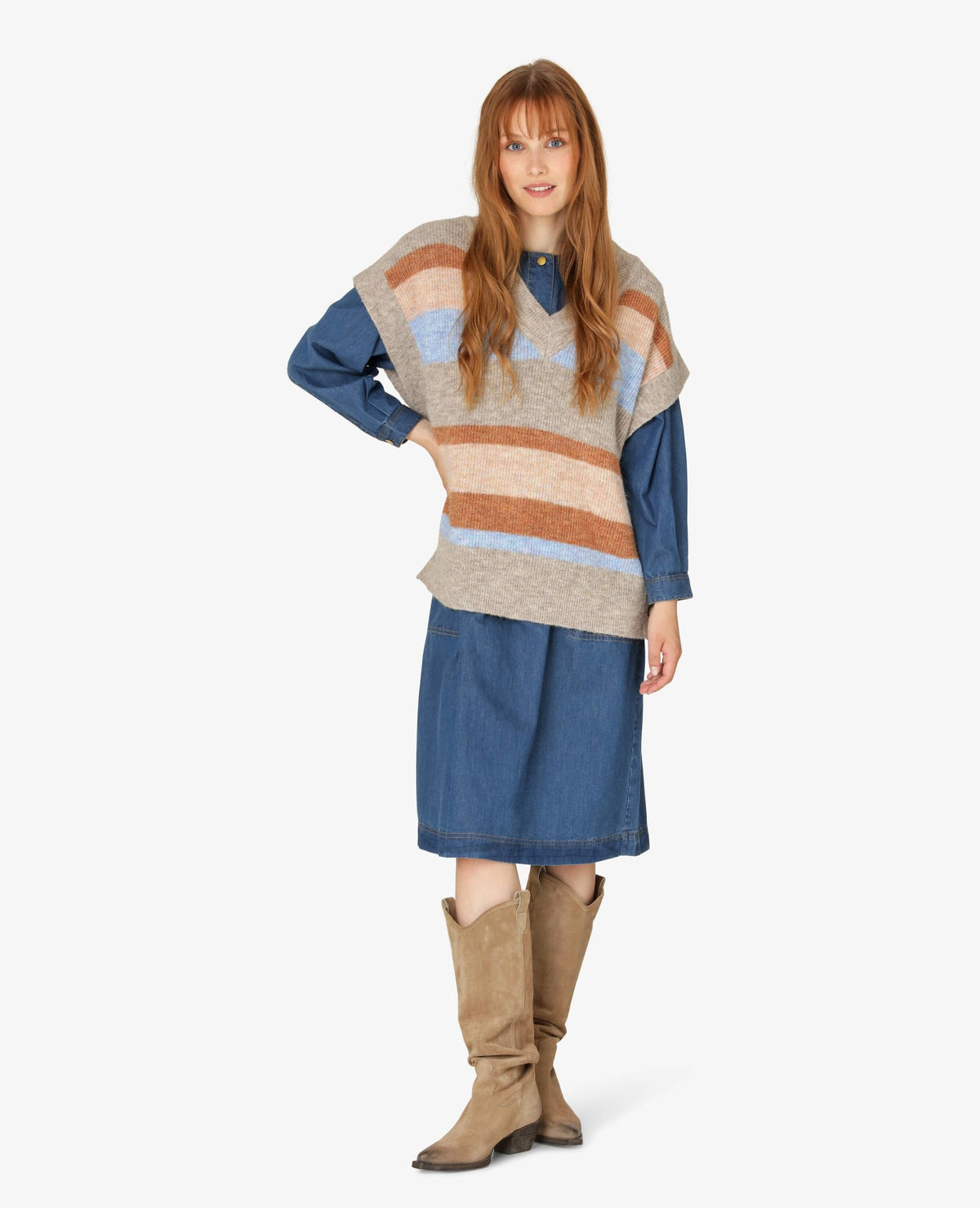 VIVIANNN STRIBET VEST Noa Noa Veste