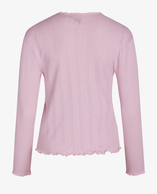 MINDYNN ORGANIC POINTELLE BLOUSE