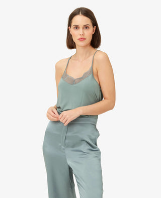 LAURANN LACE JERSEY TOP