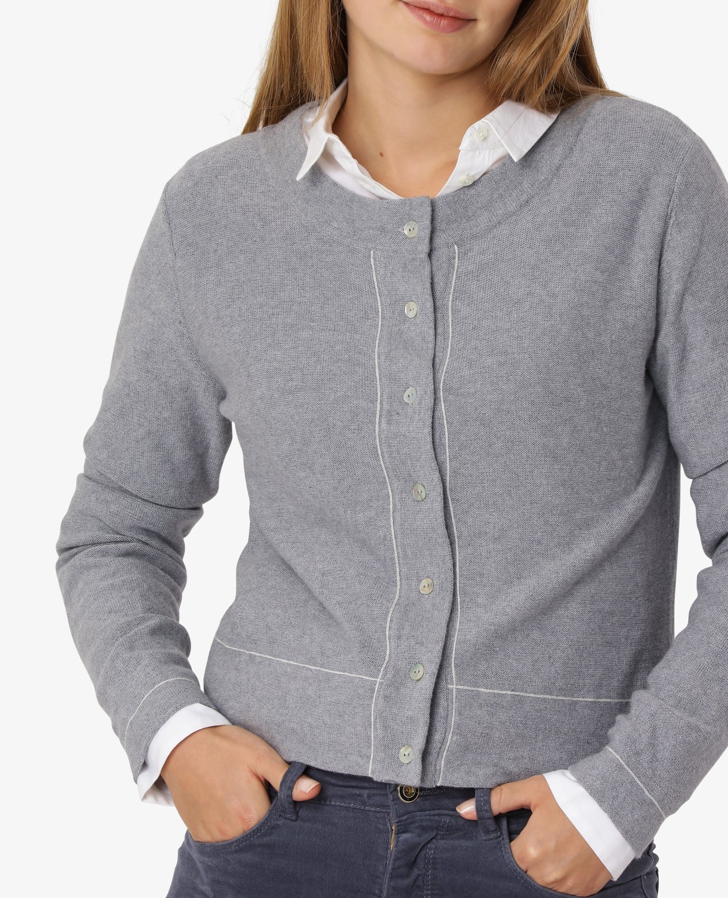 ESSENTIAL COTTON CASHMERE CARDIGAN