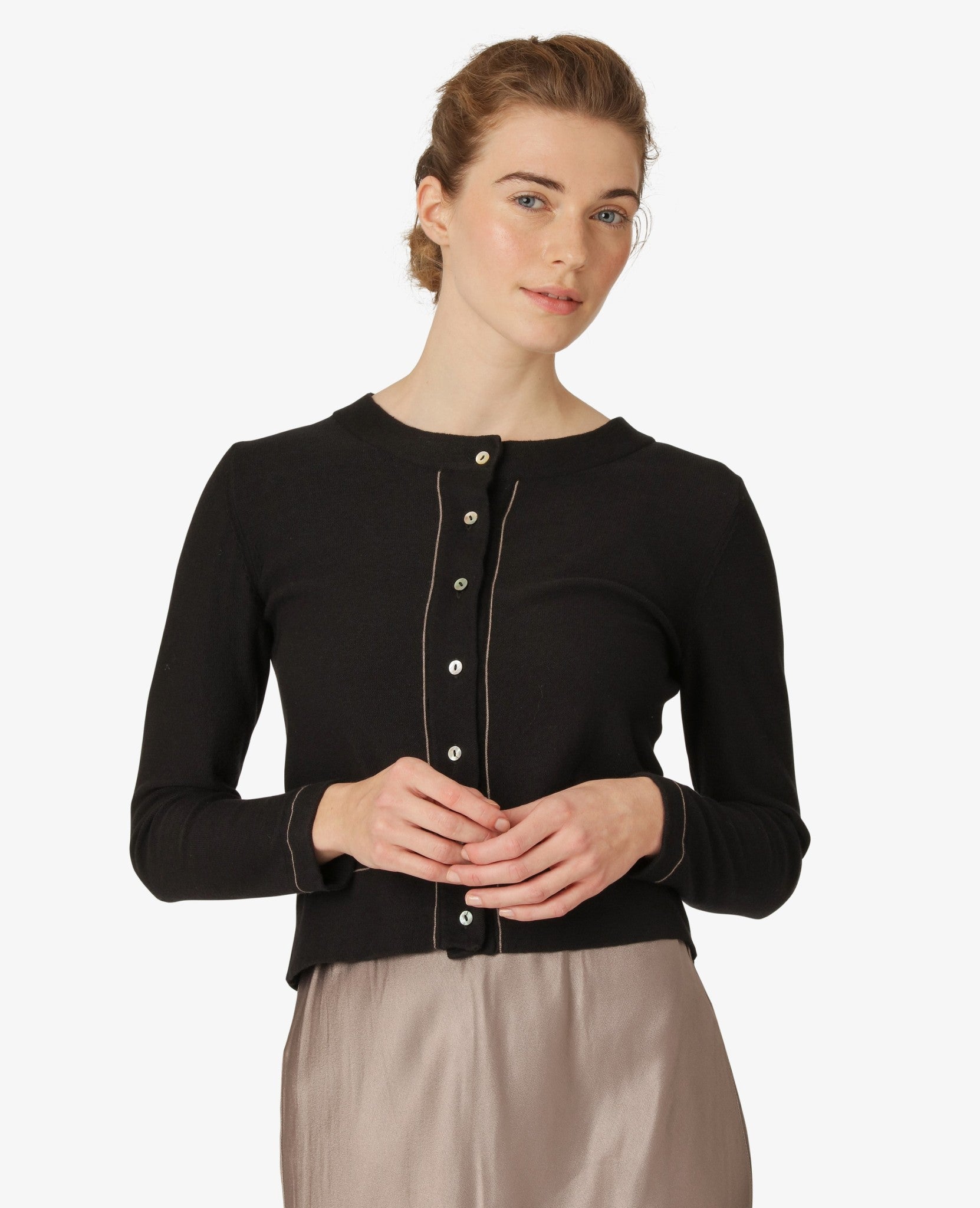 ESSENTIAL COTTON CASHMERE CARDIGAN