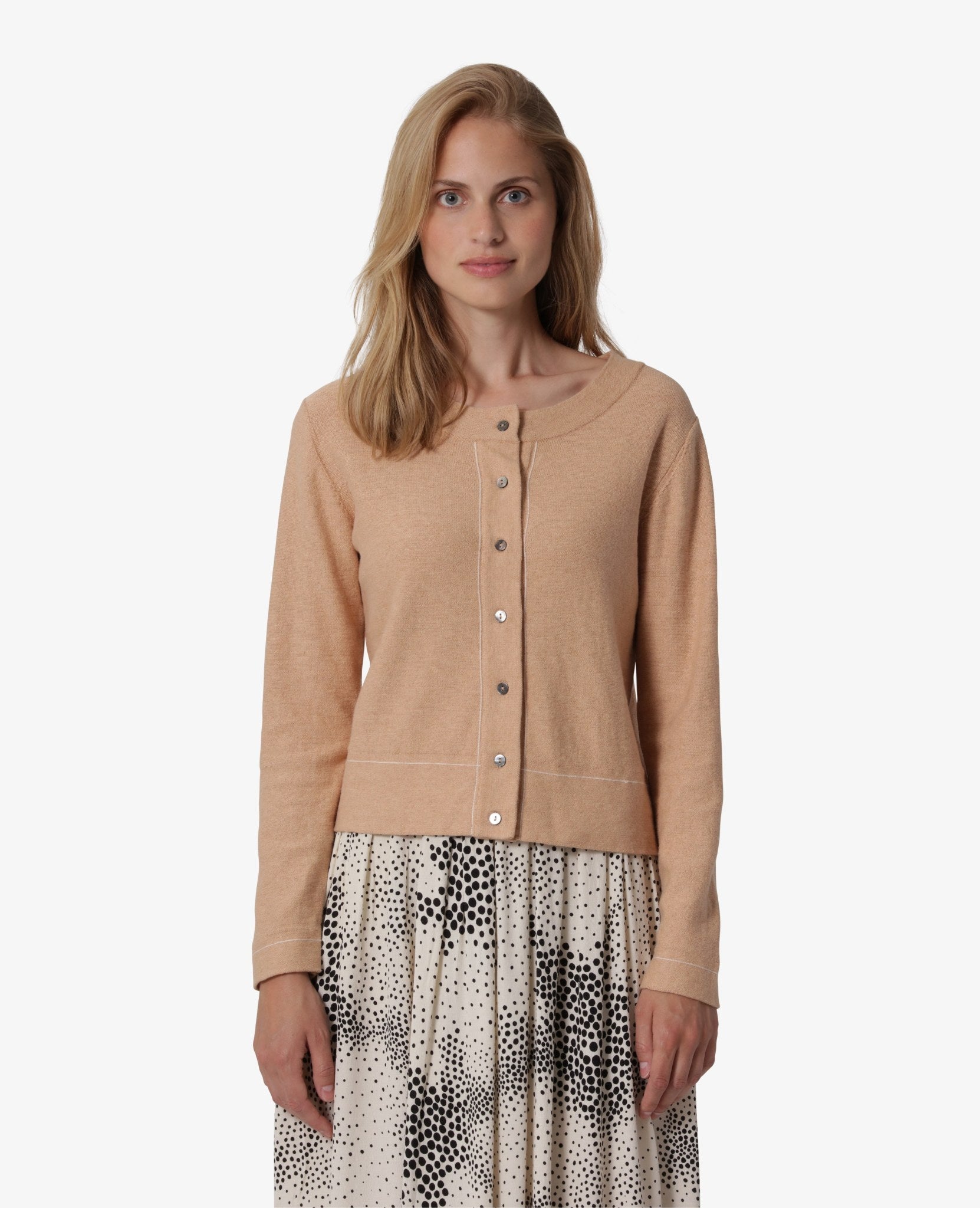 ESSENTIAL COTTON CASHMERE CARDIGAN