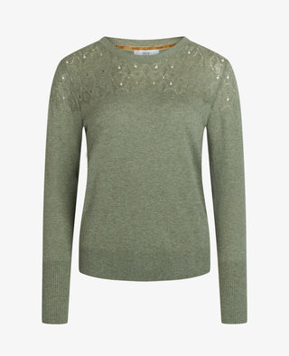 ESSENTIAL COTTON MELANGE PULLOVER