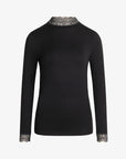 LAURANN LACE JERSEY BLOUSE
