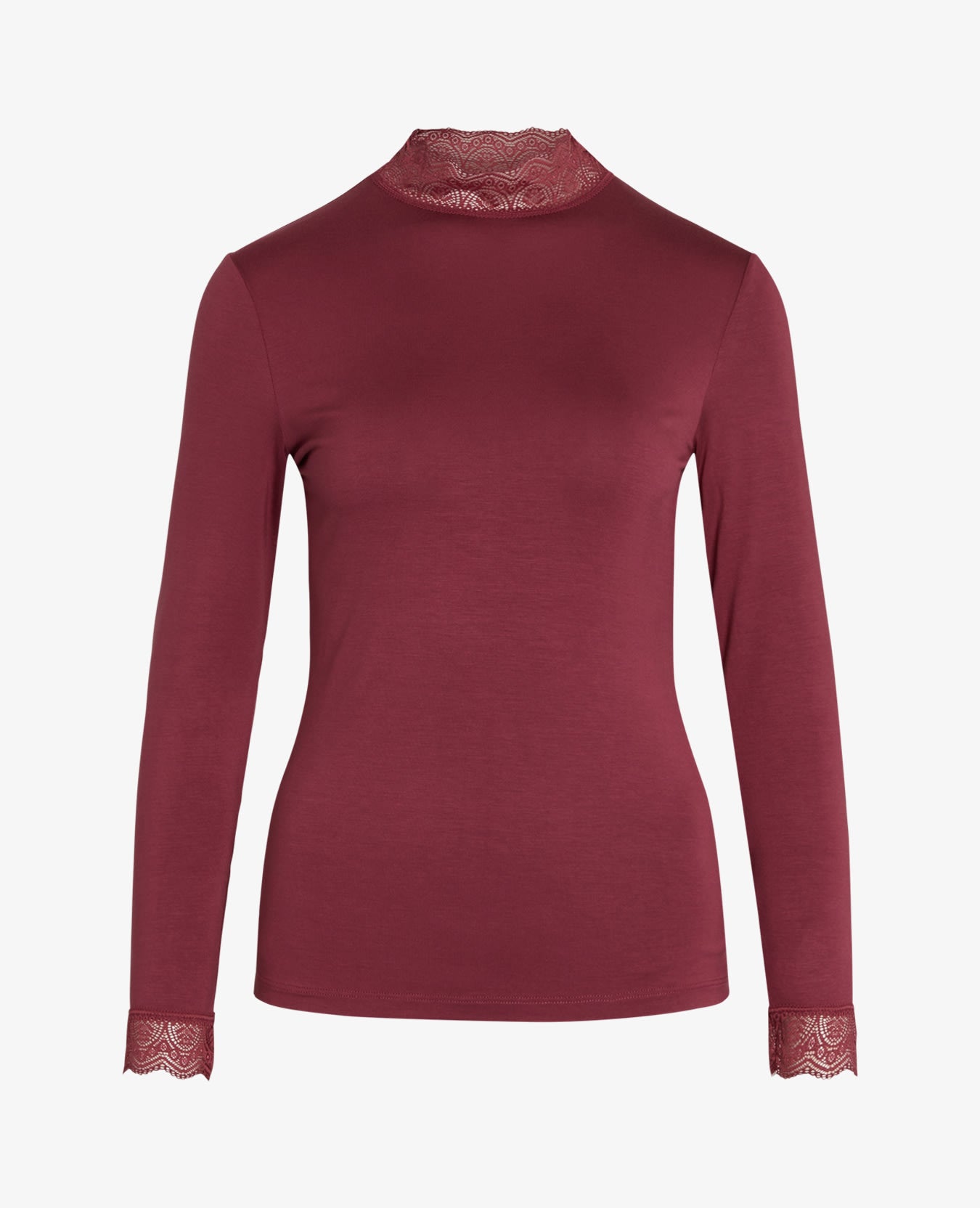 ESSENTIAL LACE JERSEY T-SHIRT