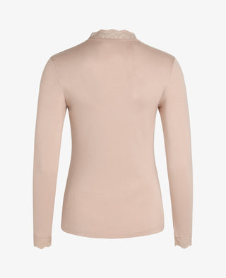 ESSENTIAL LACE JERSEY T-SHIRT