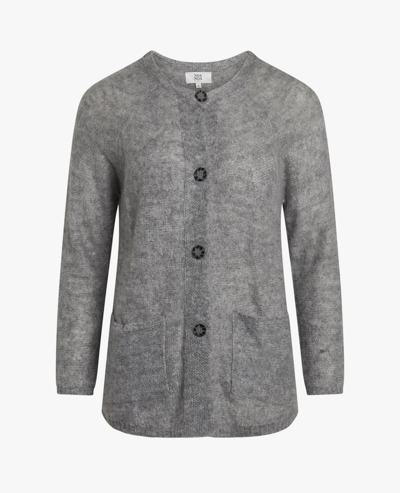 ESSENTIAL MELANGE MOHAIR CARDIGAN