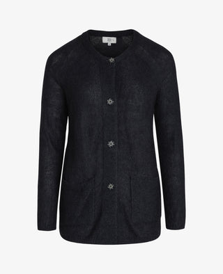 ESSENTIAL MELANGE MOHAIR CARDIGAN