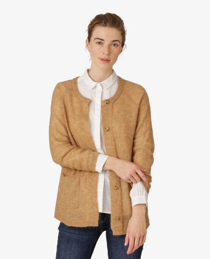 ESSENTIAL MELANGE MOHAIR CARDIGAN