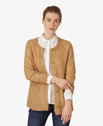 ESSENTIAL MELANGE MOHAIR CARDIGAN