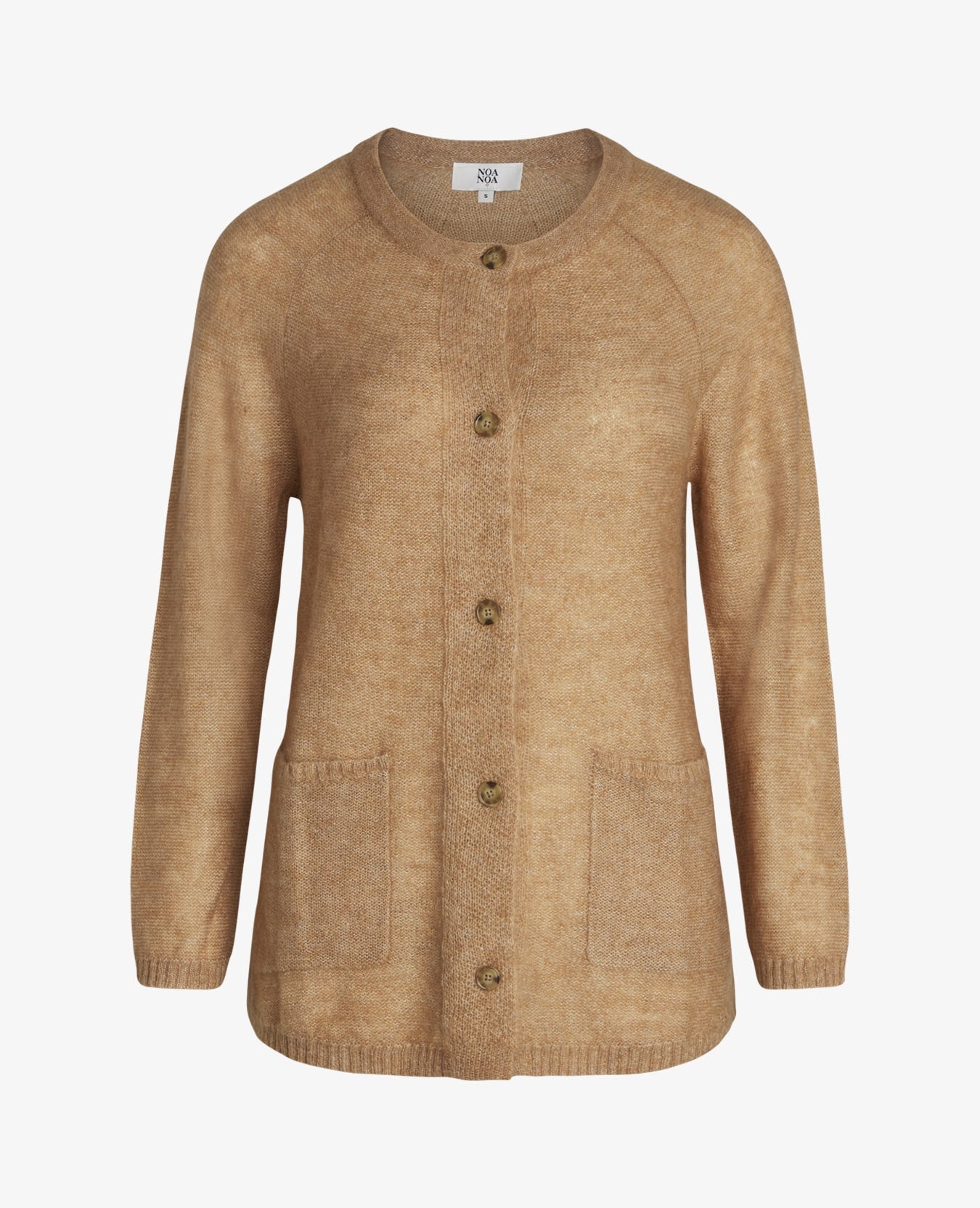 ESSENTIAL MELANGE MOHAIR CARDIGAN