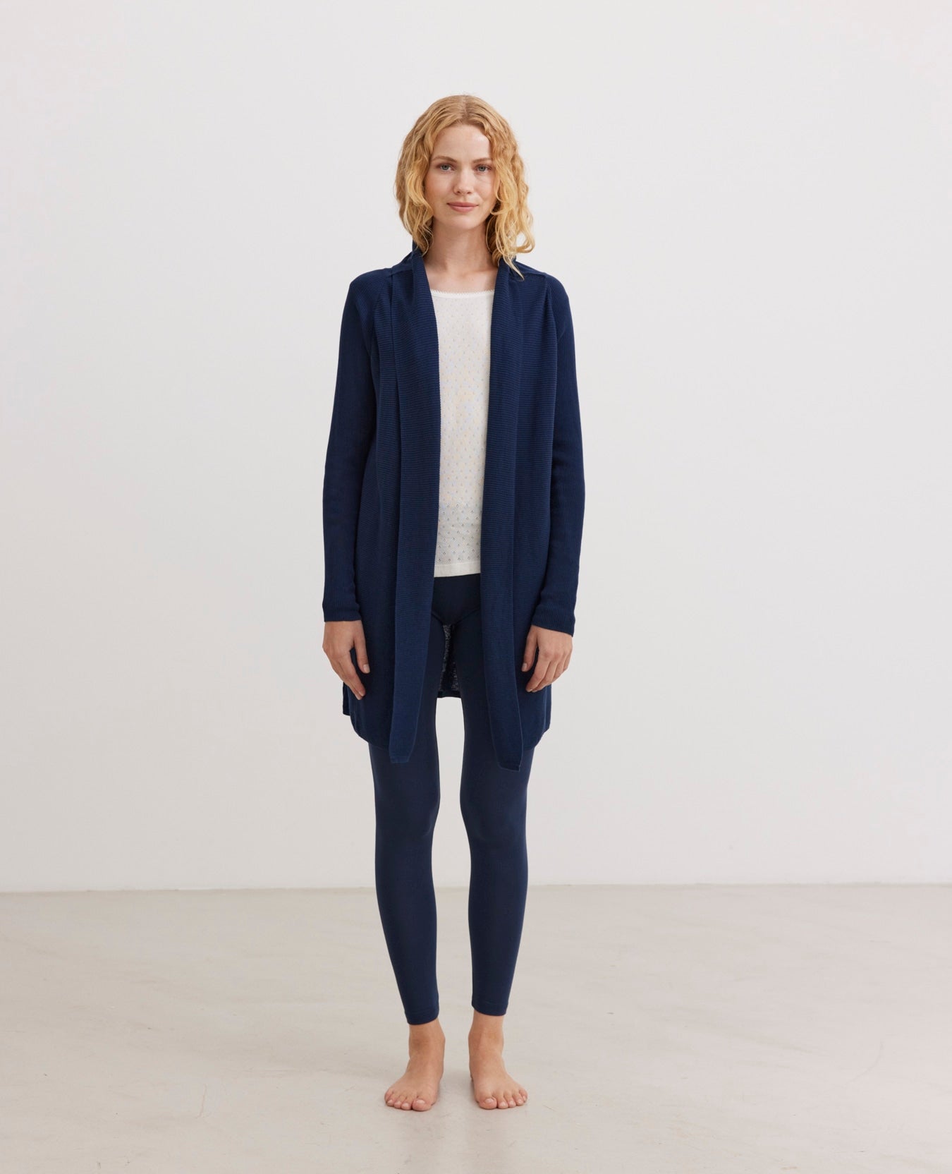 MELINANN ORGANIC COTTON LONG CARDIGAN