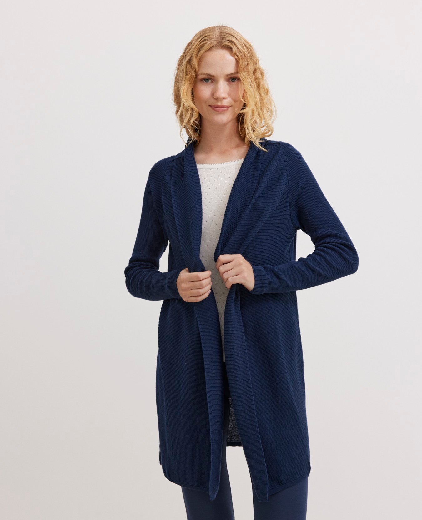 MELINANN ORGANIC COTTON LONG CARDIGAN