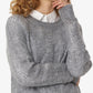 ESSENTIAL MELANGE MOHAIR PULLOVER