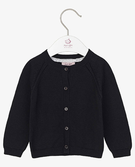 BABY COTTON MELANGE CARDIGAN